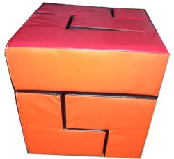 A Giant Puzzle Cube Inflatable