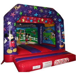 A delightful Mickey & Friends themed bouncy castle